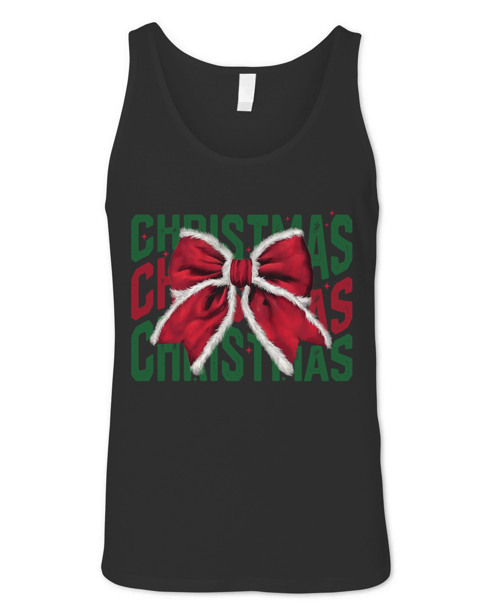 Christmas bow3 Unisex Jersey Tank