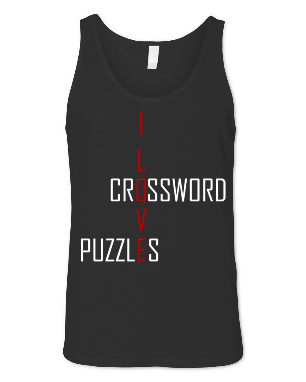 Crossword puzzles - I love Crossword puzzles Unisex Jersey Tank