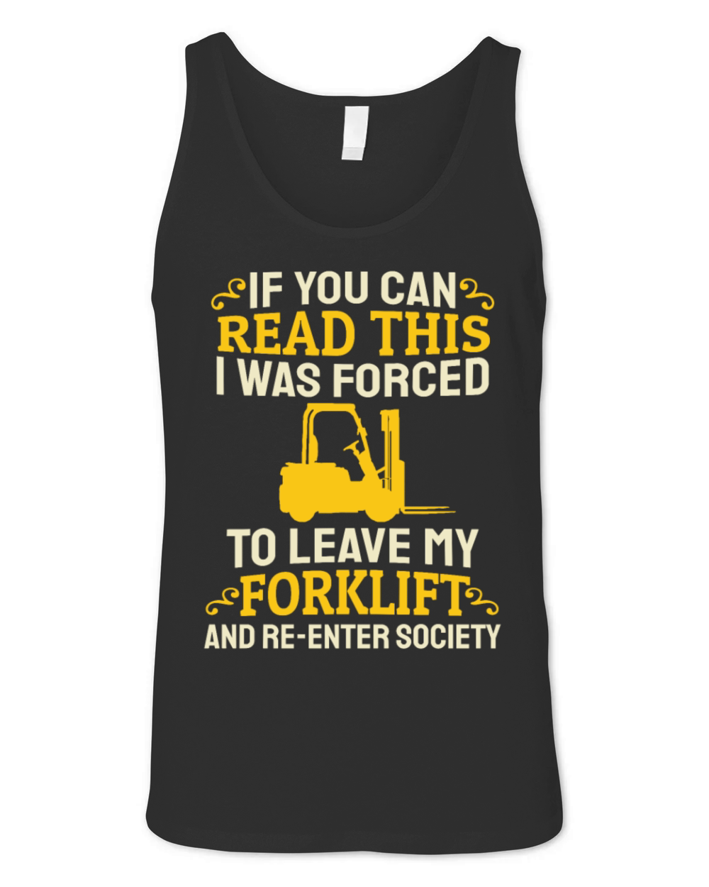 Forklift Driver Operator Forklifter Unisex Jersey Tank