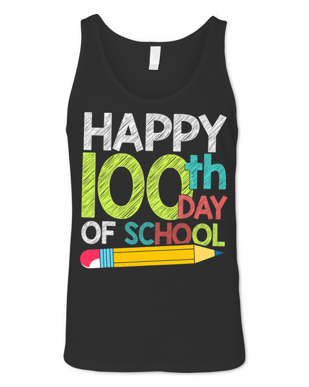 Happy 100 Days Of School Unisex Jersey Tank