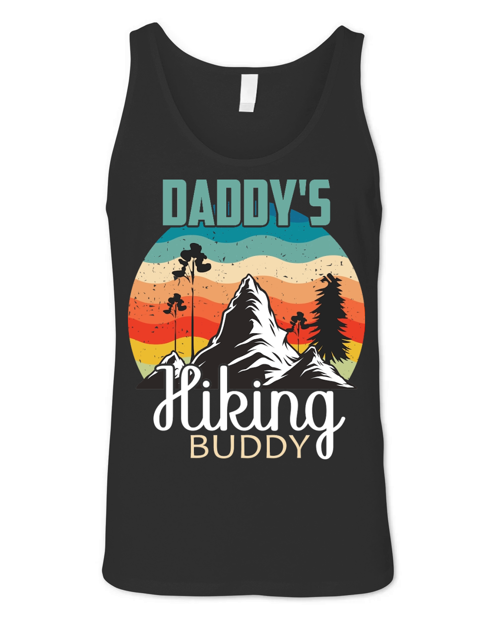 Hiking   Daddys hiking buddy Unisex Jersey Tank