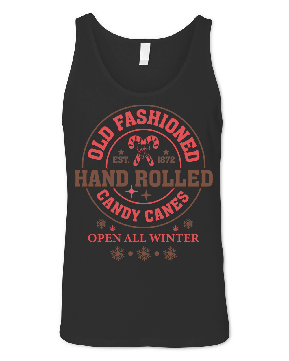 Old Fashioned Hand Rolled Candy Canes Unisex Jersey Tank