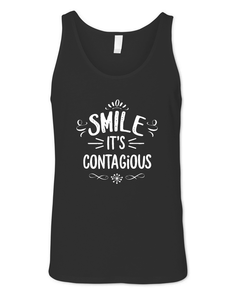 Smile, its contagious Unisex Jersey Tank