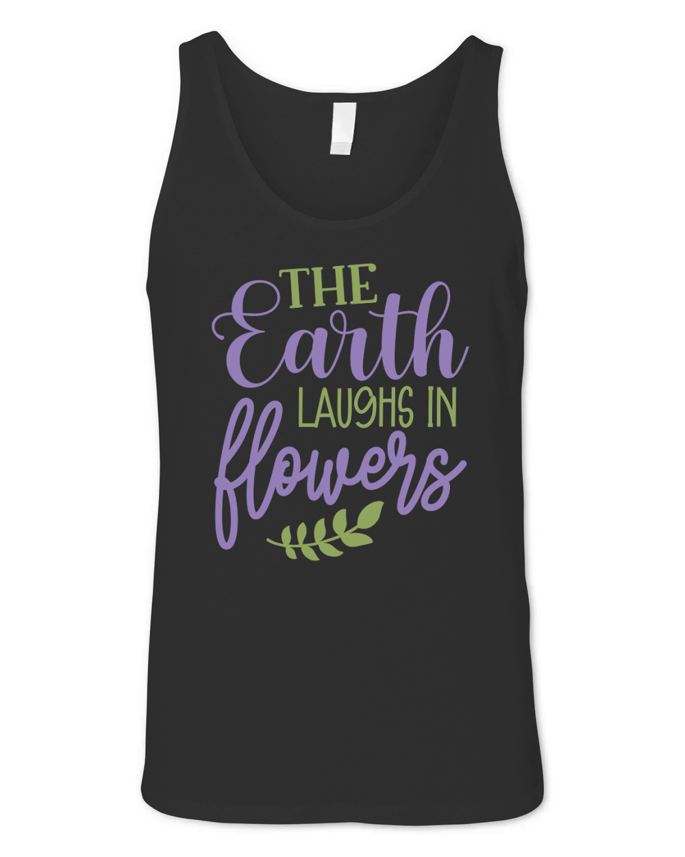 The earth laughs in flowers Unisex Jersey Tank