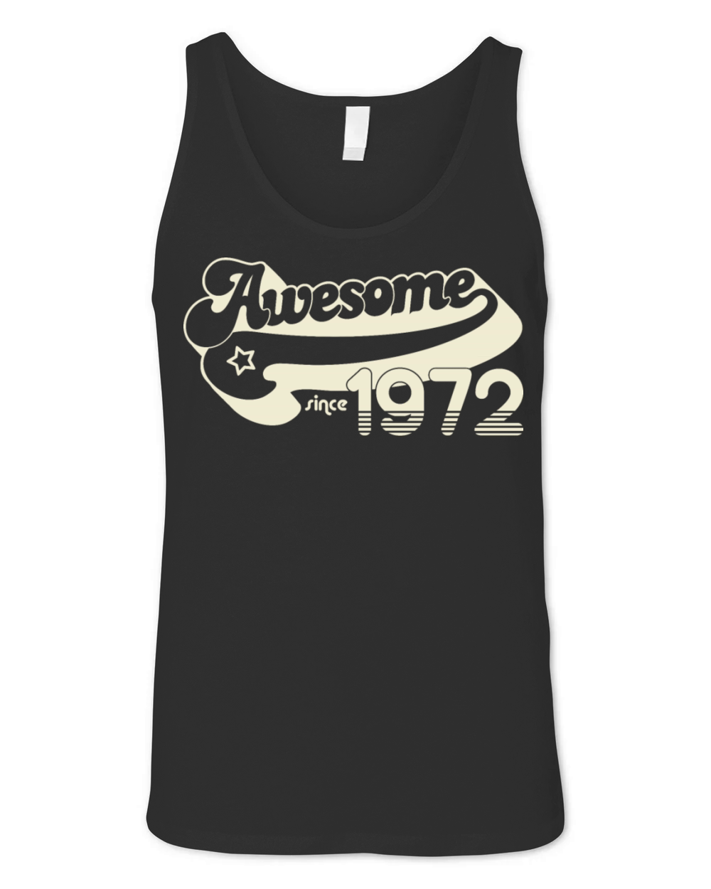 Vintage 1972 - 50 years old - 50th birthday gift Unisex Jersey Tank