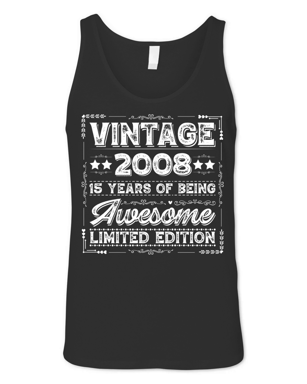 Vintage 2008 Being Awesome Limited Edition Birthday (2) Unisex Jersey Tank