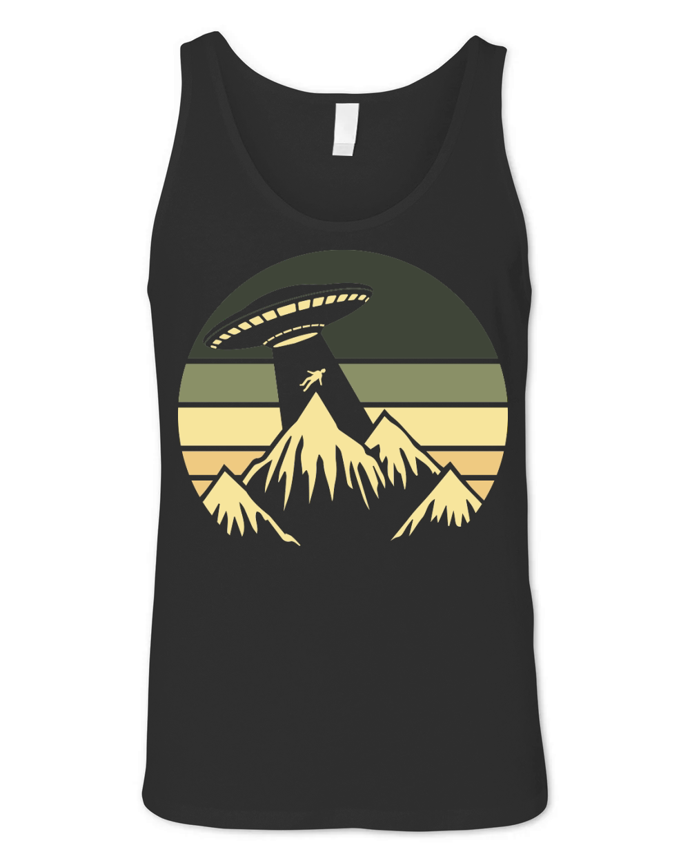 Vintage UFO Alien 34 Unisex Jersey Tank