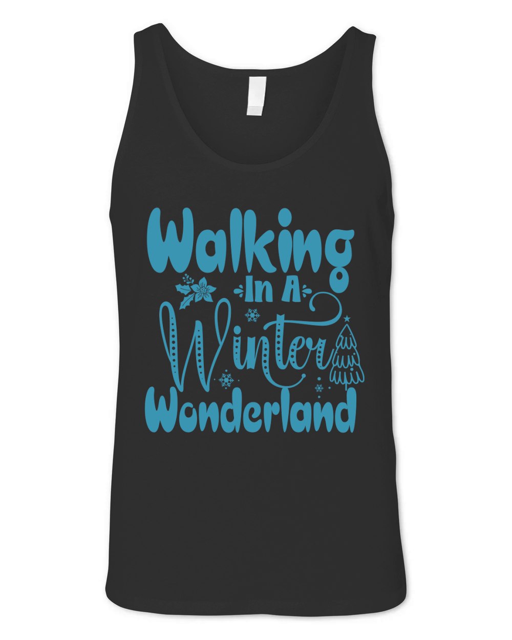 Walking In A Winter Wonderland Unisex Jersey Tank