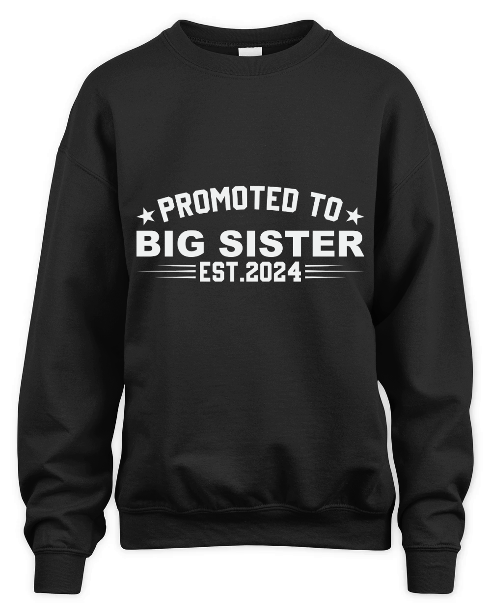Promoted to big sister est.2024 Unisex Premium Crewneck Sweatshirt