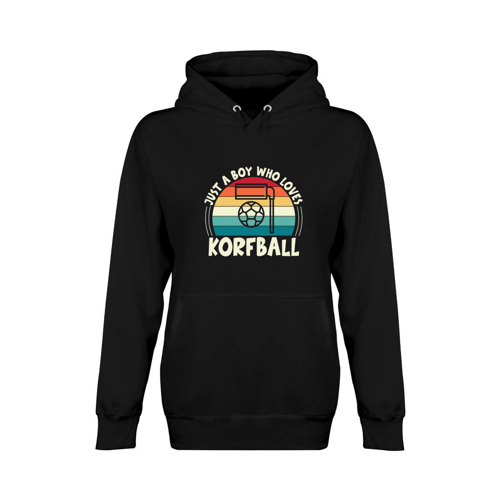 Just A Boy Who Loves Korfball Unisex Premium Pullover Hoodie