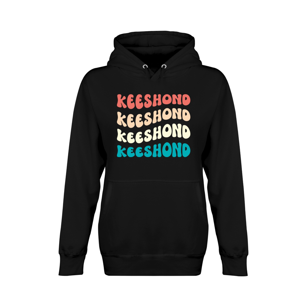 Retro Keeshond dog Unisex Premium Pullover Hoodie
