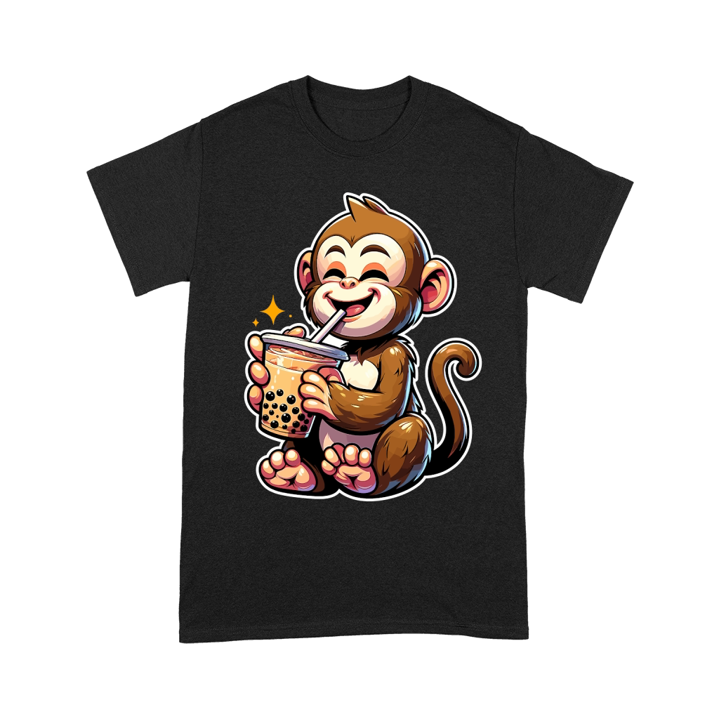 monkey BOBA TEA 3 Unisex T-Shirt