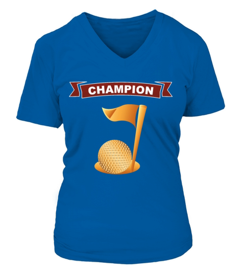 Golf Champion V-neck T-Shirt Woman