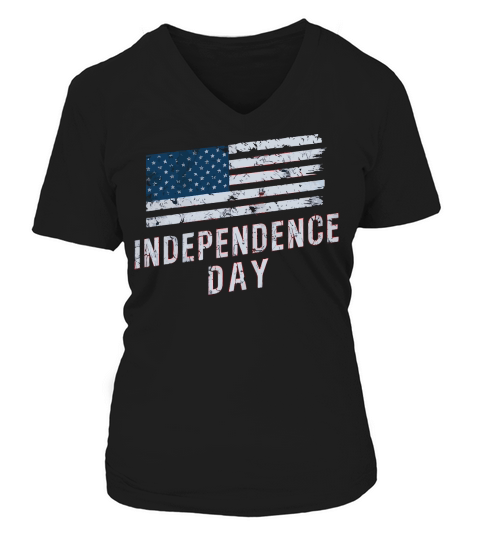 Independence Day 4TH JULY 08 V-neck T-Shirt Woman