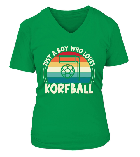 Just A Boy Who Loves Korfball V-neck T-Shirt Woman