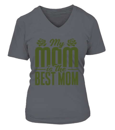 My mom is the best mom 2 V-neck T-Shirt Woman