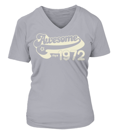 Vintage 1972 - 50 years old - 50th birthday gift V-neck T-Shirt Woman