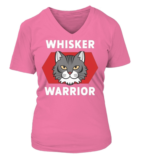 Whisker Warrior V-neck T-Shirt Woman