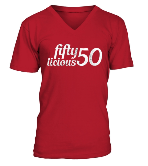 50th birthday V-Neck T-shirt
