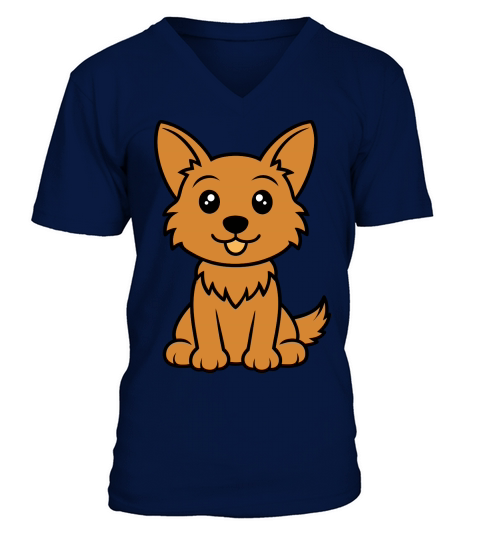 Australian Terrier 04 V-Neck T-shirt