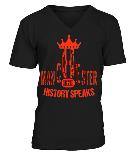 Manchester United 1878 The History Speaks REDCOLOR V-Neck T-shirt
