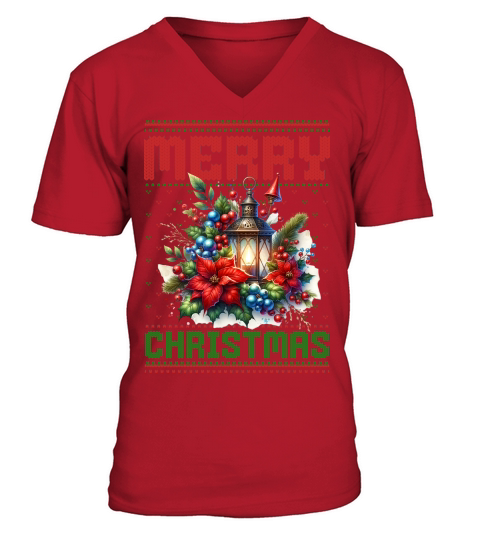Merry christmas 59 47 V-Neck T-shirt