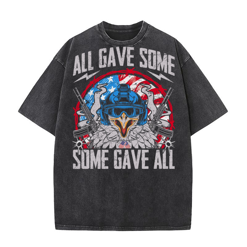 all gave some some gave all Washed T-Shirt