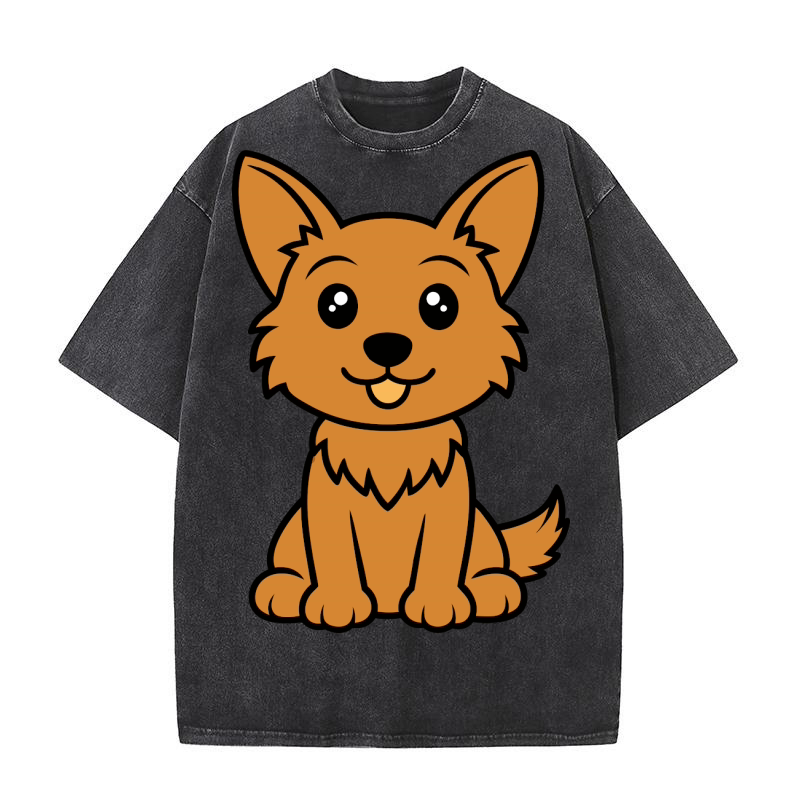 Australian Terrier 04 Washed T-Shirt