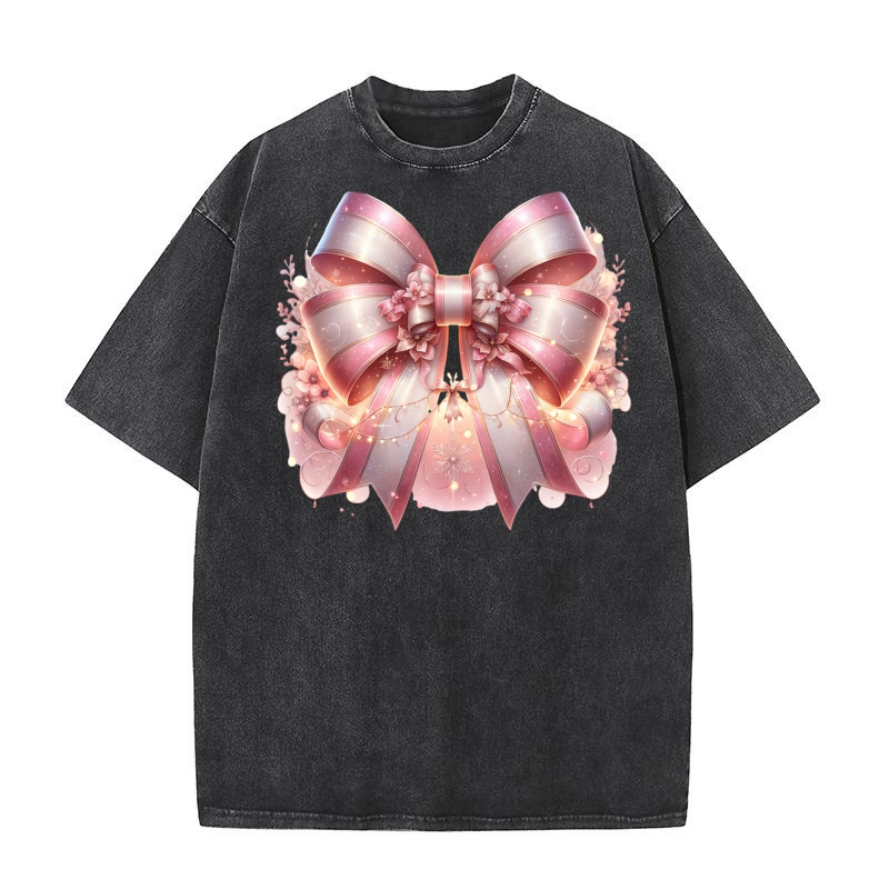 Christmas bow 13 31 Washed T-Shirt
