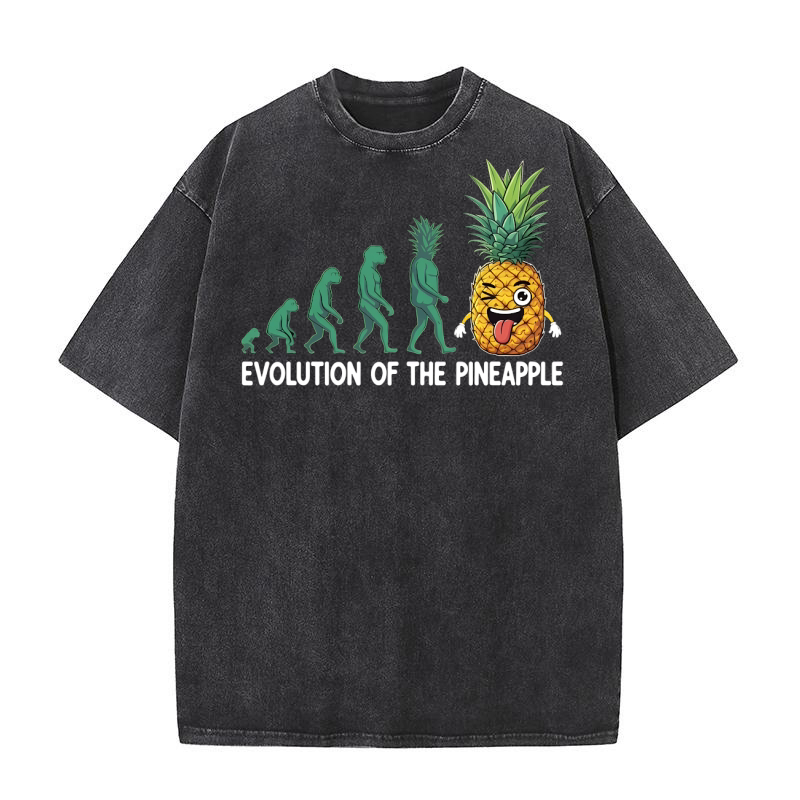Evolution Of The Pineapple 02 Washed T-Shirt