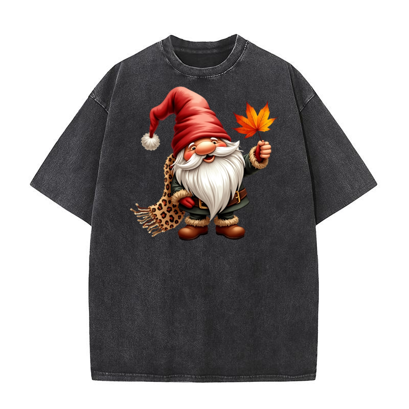 Gnome Sublimation Clipart 10 02 Washed T-Shirt