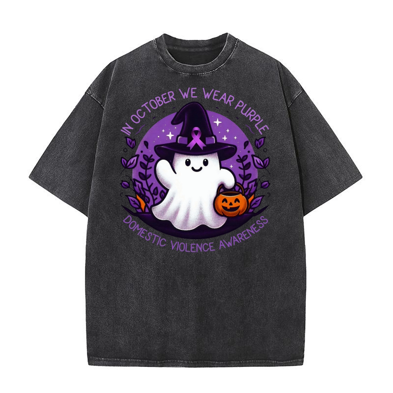 In october we wear pink and pubbie 03 Washed T-Shirt