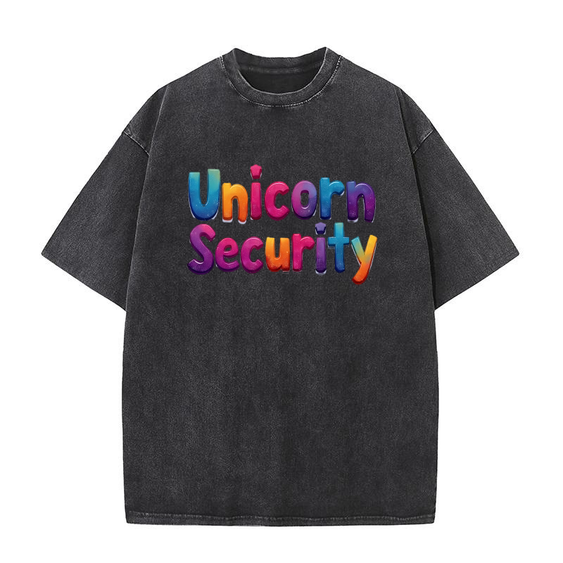Magical Unicorn Security Washed T-Shirt