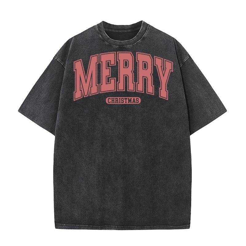 Merry Christmas 2 (2) Washed T-Shirt