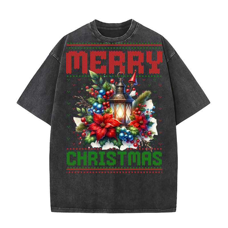 Merry christmas 59 47 Washed T-Shirt