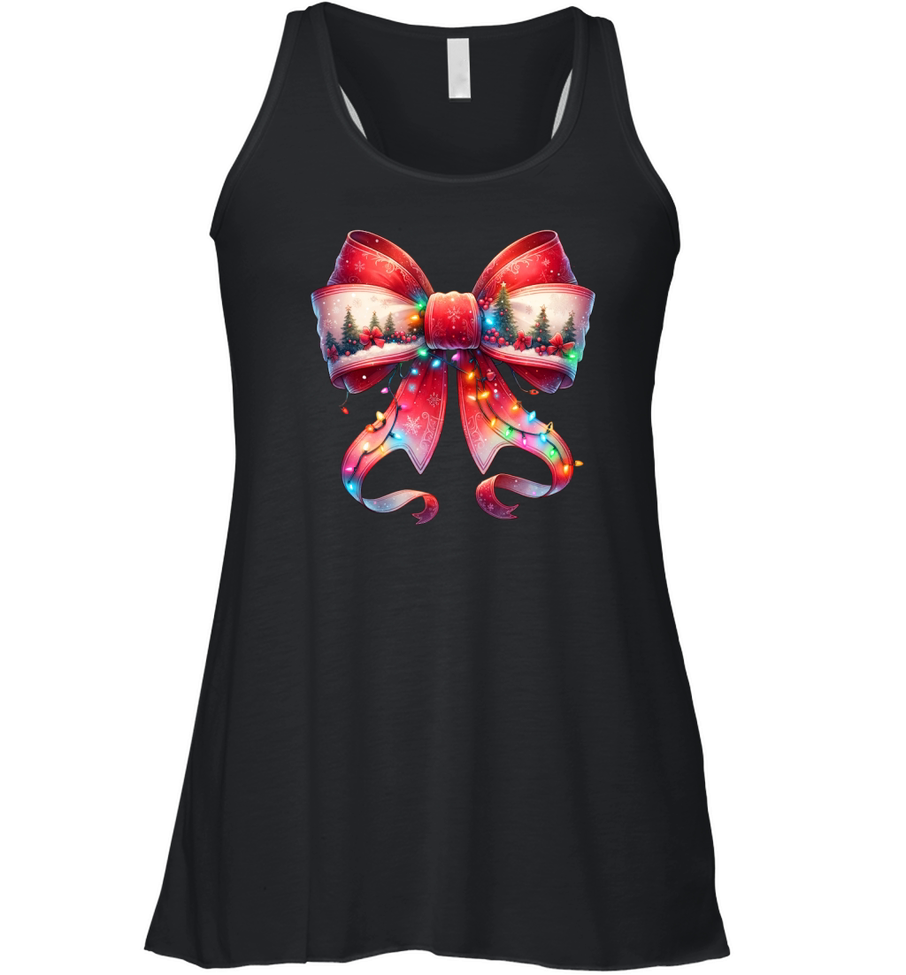 Christmas bow 13 13 Women's Flowy Tank Top