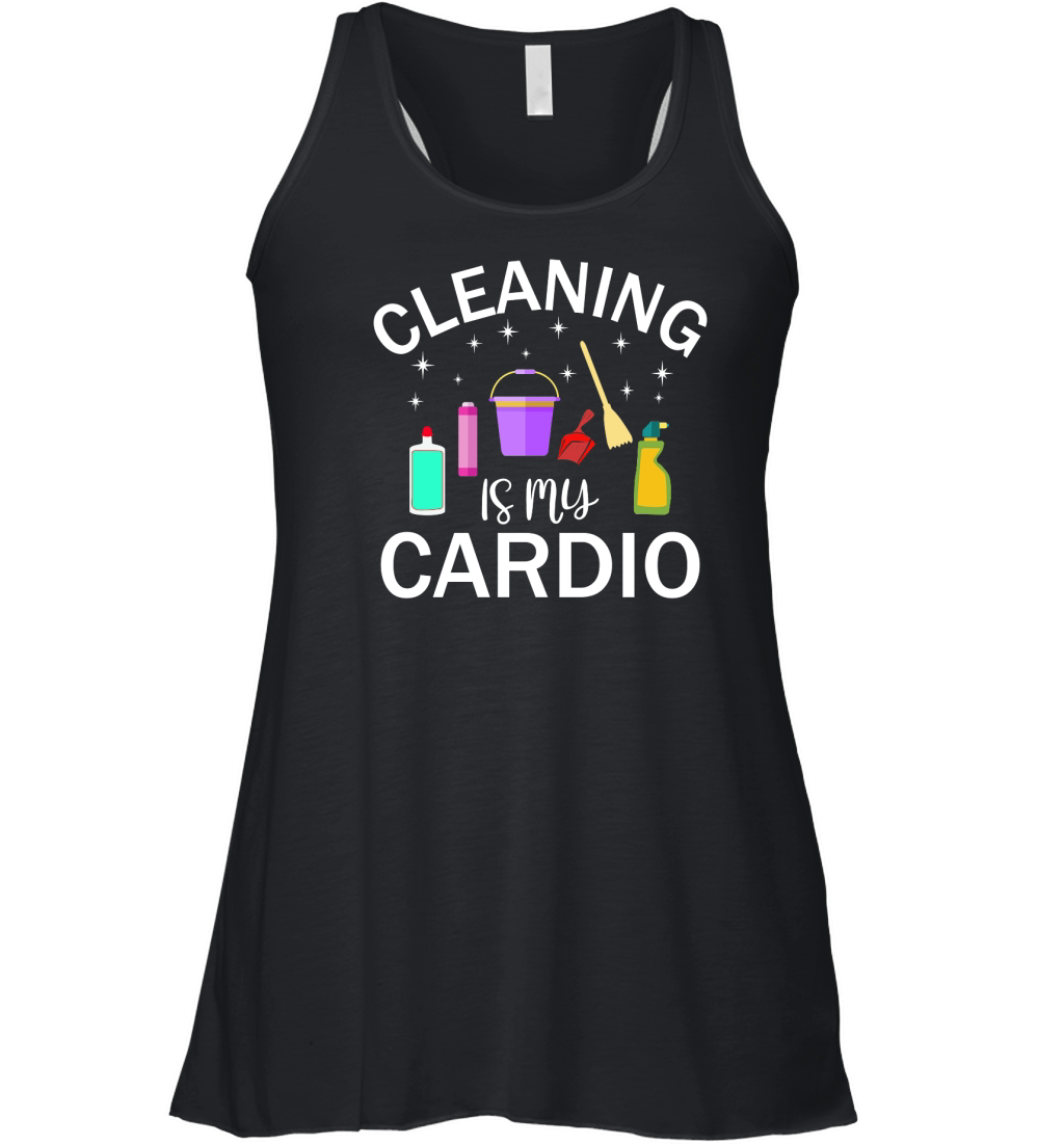 Cleaning is My Cardio 2 Women's Flowy Tank Top