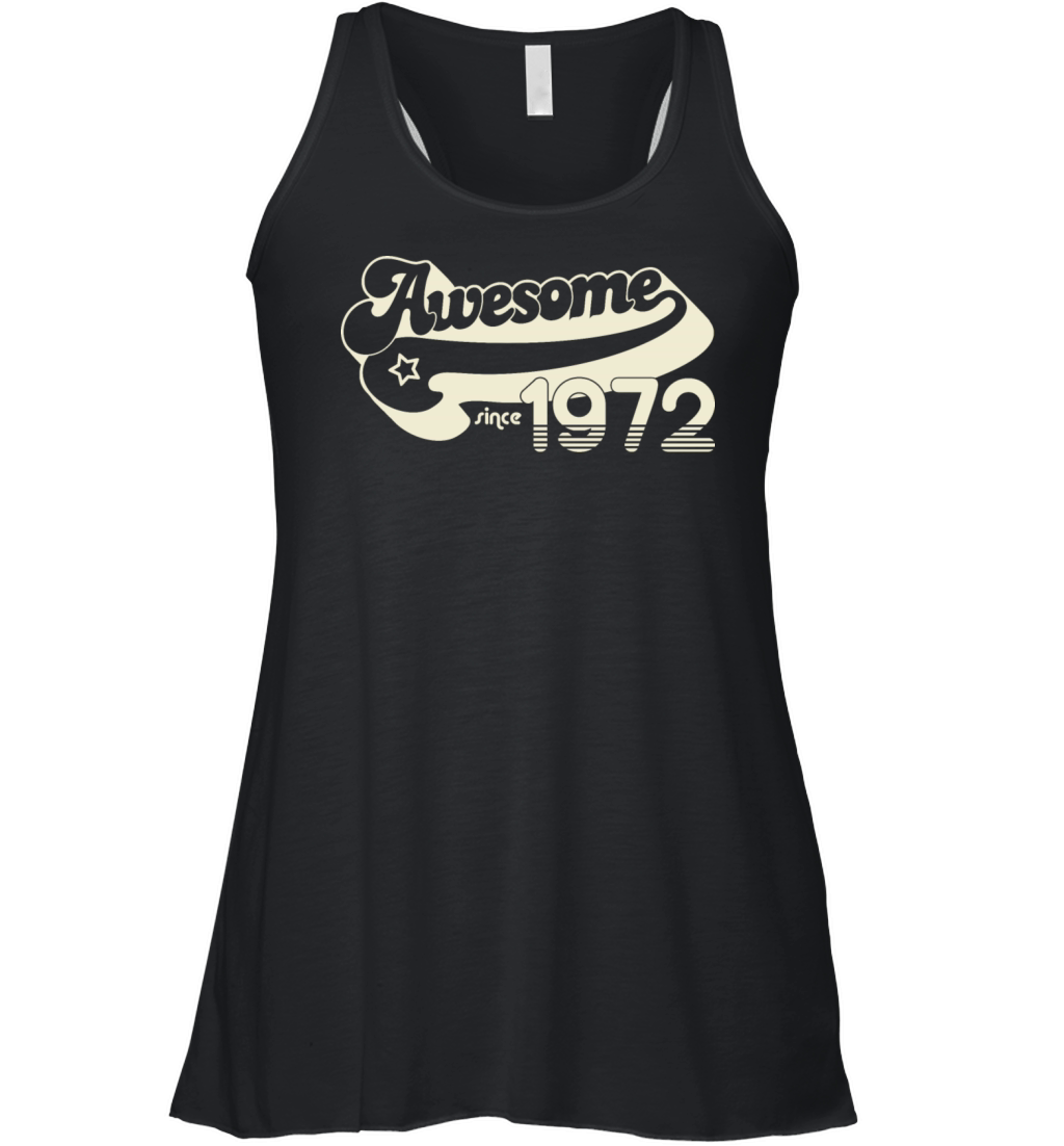 Vintage 1972 - 50 years old - 50th birthday gift Women's Flowy Tank Top