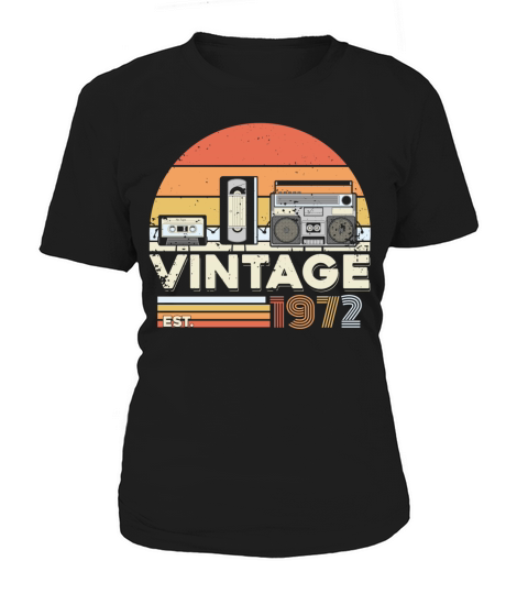 Vintage 1972 50th Birthday Fiftieth Gift Women's T-Shirt