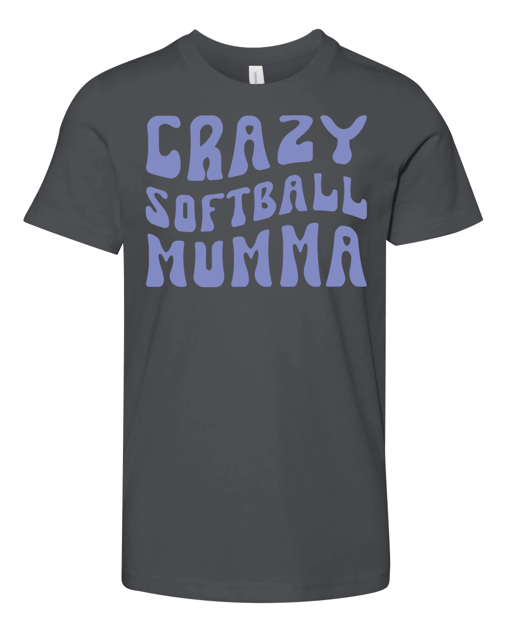 Crazy Softball Mumma Youth Unisex Jersey Tee