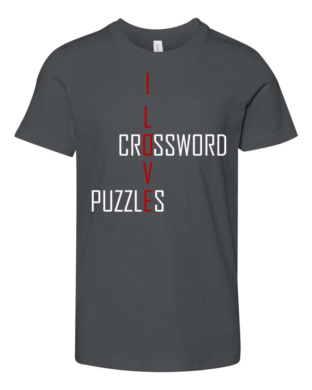 Crossword puzzles - I love Crossword puzzles Youth Unisex Jersey Tee