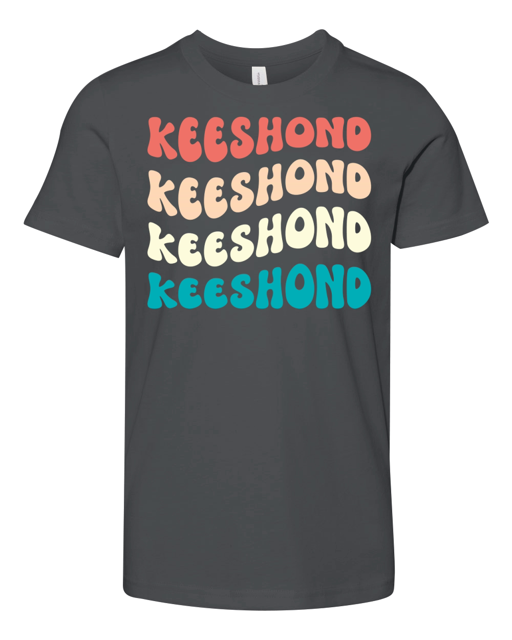 Retro Keeshond dog Youth Unisex Jersey Tee