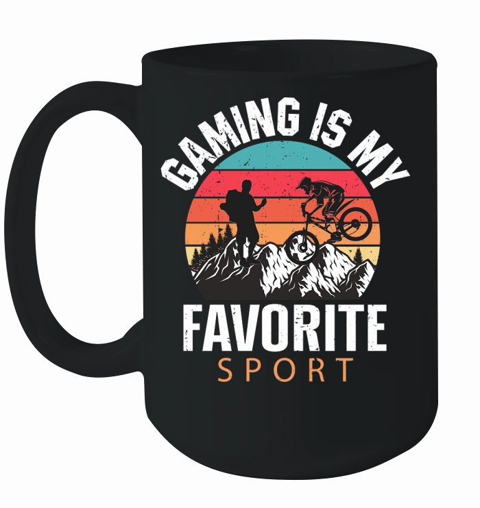 Hiking   Gaming is my favorite sport Ceramic Mug