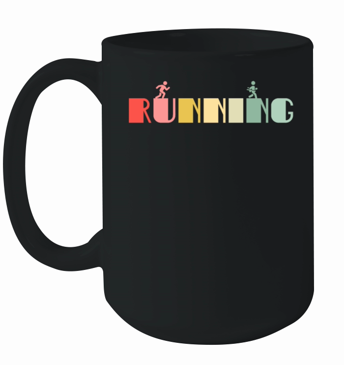 Retro Running Runner Vintage Run Sports Ceramic Mug