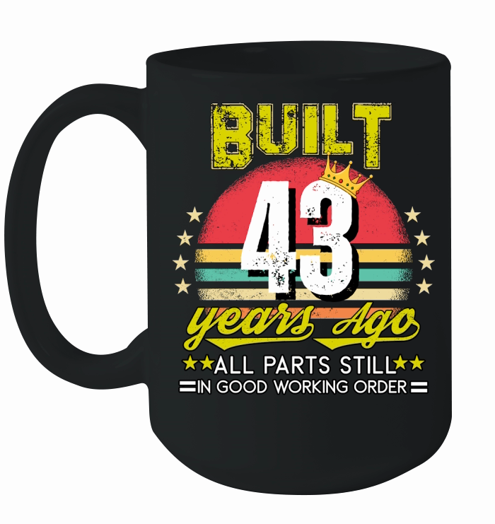 Vintage Birthday 43 Ceramic Mug