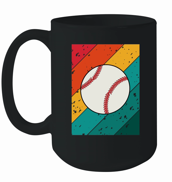 Vintage Shirt Design with Baseball Ceramic Mug