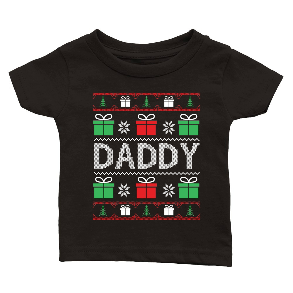 Daddy ugly Christmas Classic Baby Crewneck T-shirt
