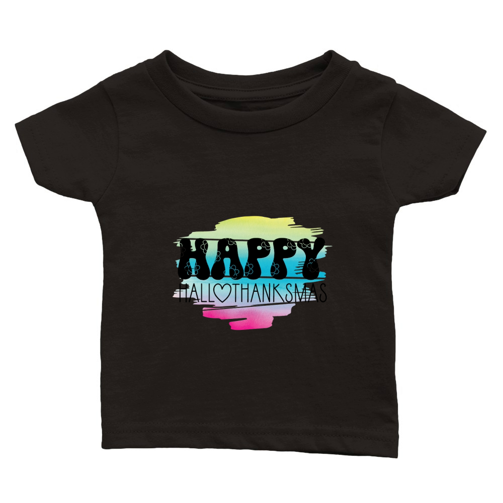 Happy hall thanksmas Classic Baby Crewneck T-shirt