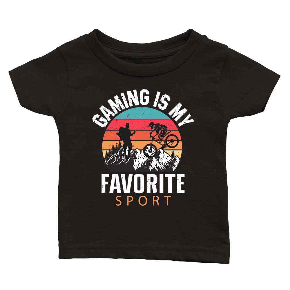 Hiking   Gaming is my favorite sport Classic Baby Crewneck T-shirt