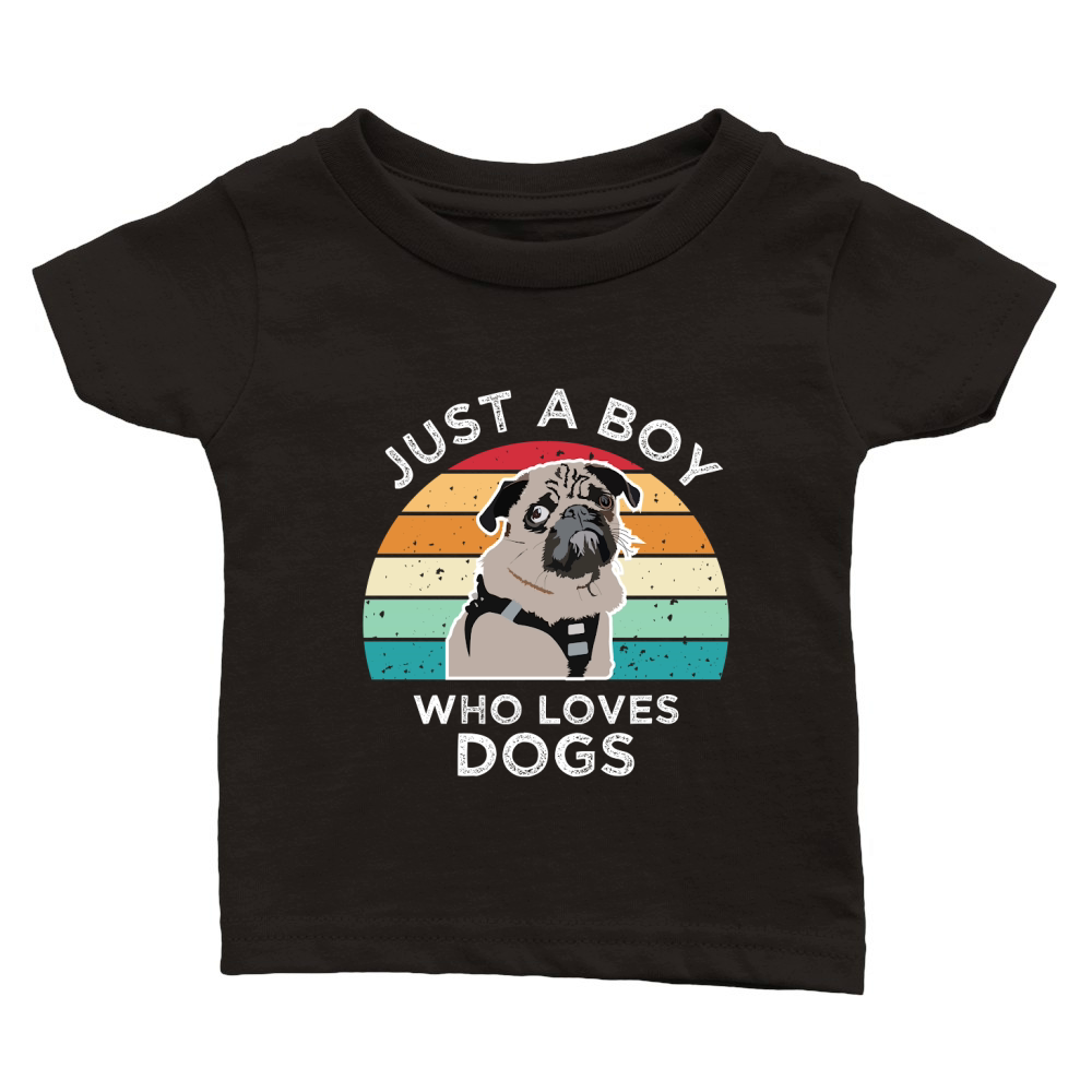 Just a boy who loves Dogs 02 Classic Baby Crewneck T-shirt